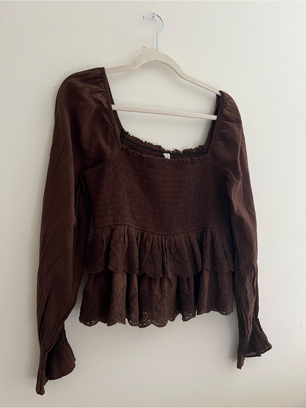 American Eagle long sleeve baby doll top